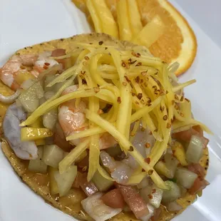 Ceviche con mango