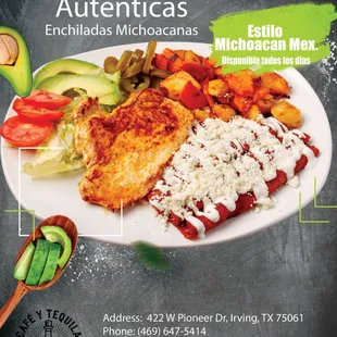 Enchiladas estilo Michoacan  Mex,