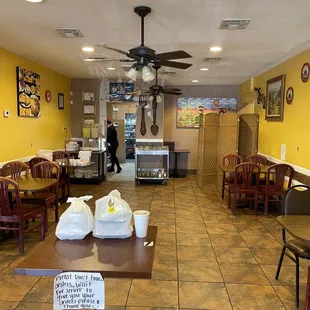 the interior of a restaurant