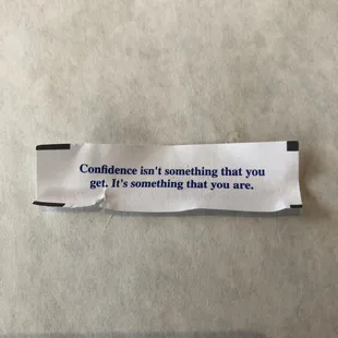 Fortune cookies at a Japanese restaurant of course!