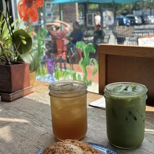 Matcha Latte, Scones