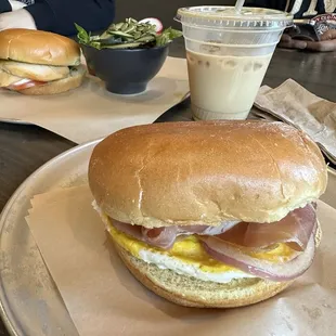 D luxe breakfast sandwich