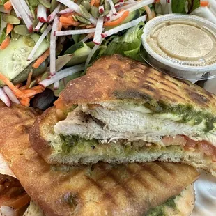 Chicken pesto sandwich