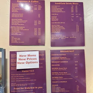New updated menu Nov 2022