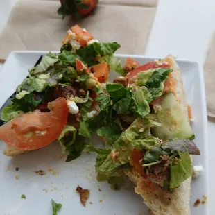 Near chickenless med sandwich