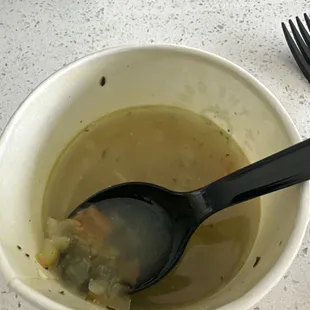 This is supposed to be chicken noodle soup at best it has some vegetables.