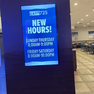 July &apos;24 - Cafe 725 Hours