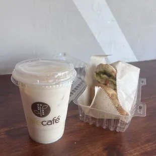 Iced Creamy Coco and #2 Sandwich