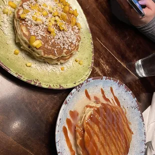 Mangonut Pancakes and Rojo y Blanco Pancakes