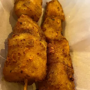 Deep fried potatoes