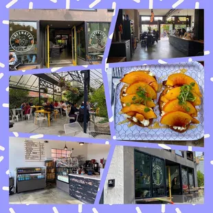 Montage of images from Cafenated Coffee Company