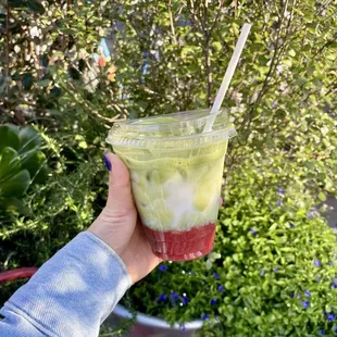 Strawberry matcha