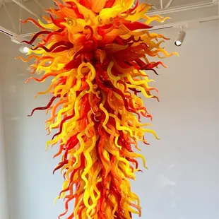 Another view of the Chihuly piece