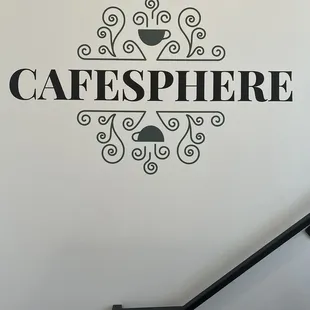 Wall decal leading to the roof top