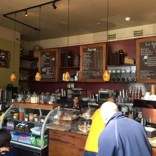 customers at the counter