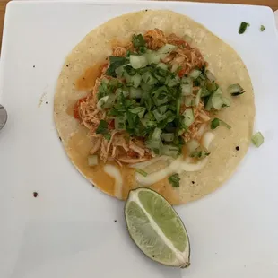 Quesataco with chicken.