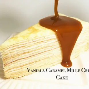 Vanilla Caramel Crepe Cake