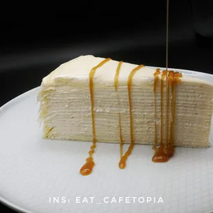Vanilla Caramel Crepe Cake
