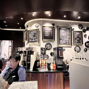 Behind the counter