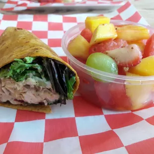 So proud of my decision to have fruit instead of a caramel brownie.