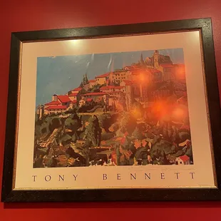 a view of a town on a hill