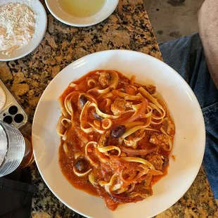 Fettuccine Bianca I think.