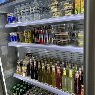 a variety of beverages