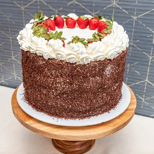 Our mile high Chocolate Strawberry Shortcake!!