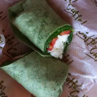 Egg White Spinach Wrap
