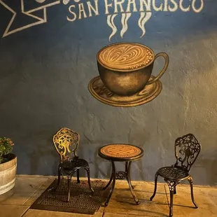 Caffe Capriccio outside in the Night