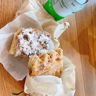 Pastries and drink