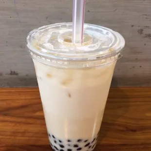 Boba Jasmine Milk Tea..