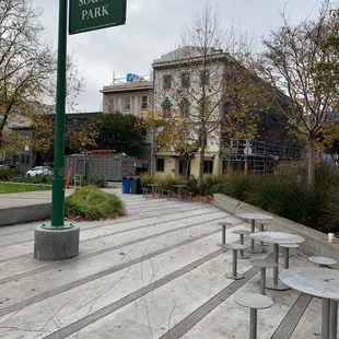 A little cafe in South Park (SF).