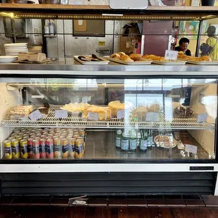 a refrigerated display case