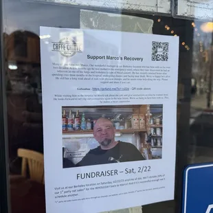 There is a fundraiser on Saturday 2/22 to support Marco&apos;s recovery!