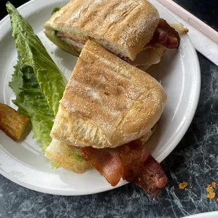 Turkey bacon panini