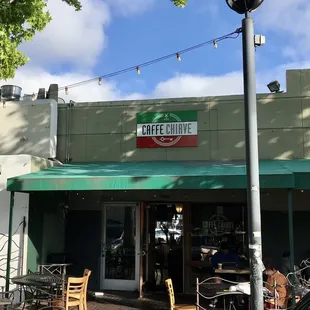 View from the back entrance