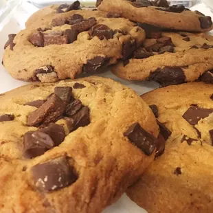 Homemade chocolate chip cookies