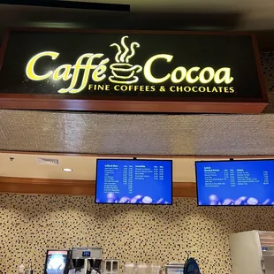 a display of coffee and chocolates