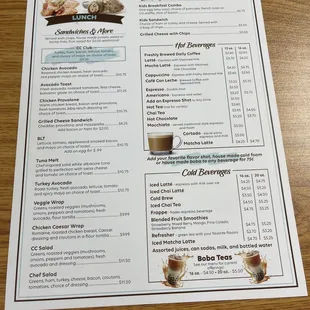 Food menu