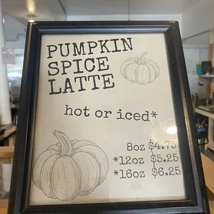 Seasonal latte!