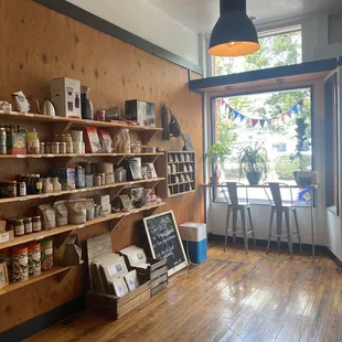 Store and seating are