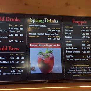 Drinks menu - part 2