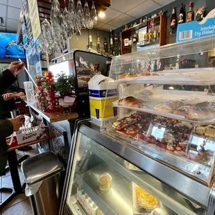 a display of pastries and pastries