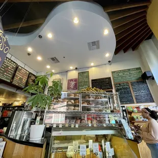 the interior of a coffee shop