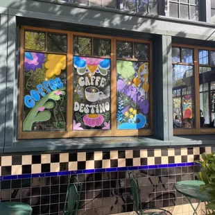 Windows of the shop.