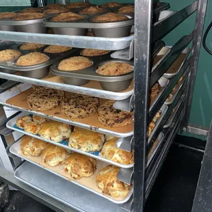 a rack of baked goods
