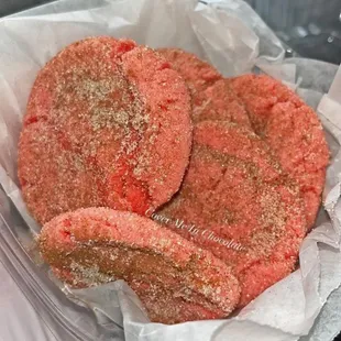 Strawberry Snickerdoodle Cookies