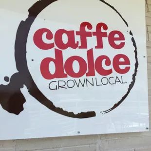 a coffee shop sign