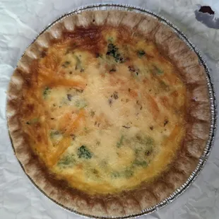 Broccoli and Cheese Quiche